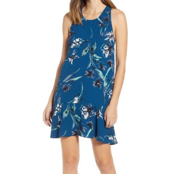 Leith Dresses & Skirts - Leith Scoop Neck Sleeveless Floral Print Dress XL
